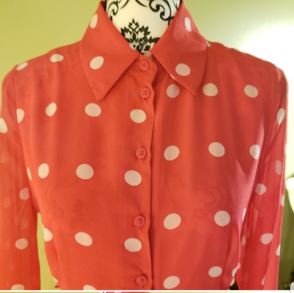 Long Eva Mendes Polka Dot Dress 👗 - Picture 3 of 8